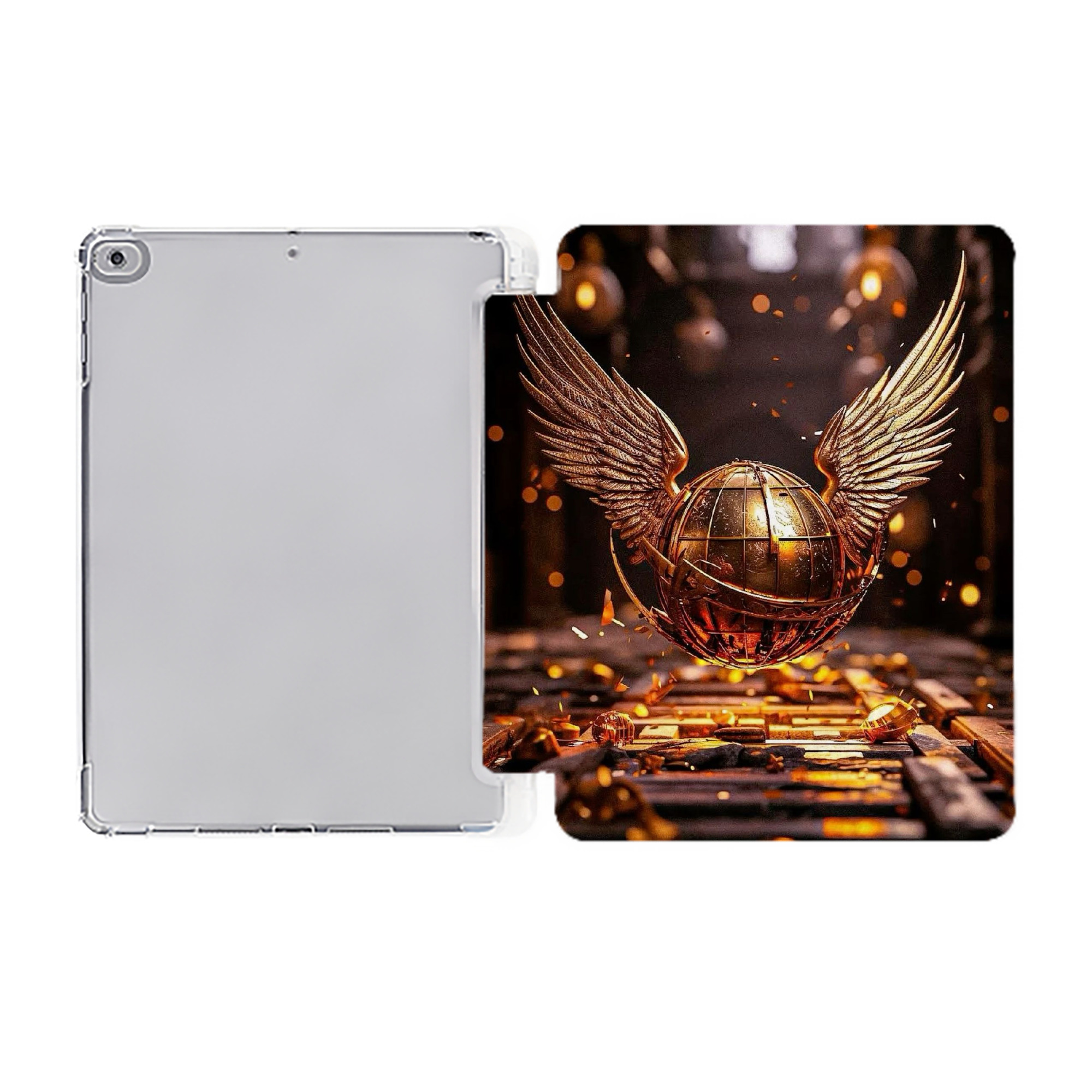 （画像用） Harry Potter ハリー・ポッターシリーズ IPad ケース ペン収納付き 三つ折りスタンド PUレザー×シリコン 対応機種9.5/10.5/10.9インチ
